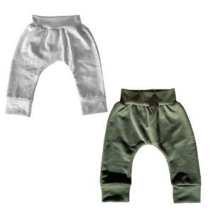 Mix and Match Balloon Pants | Grey & Hunters green