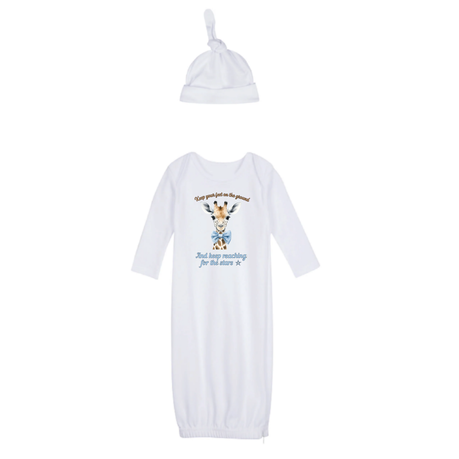New Born | Sleeping Bag, Swaddle, Hat&Birth Announc | Hello World | Keep Reaching - Image 4