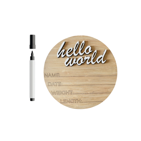 New Born | Sleeping Bag, Swaddle, Hat&Birth Announc | Hello World | Keep Reaching - Image 2