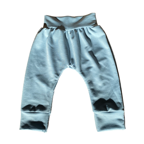 Easy Over Cotton Long Sleeve Shirt And Balloon Pants | Baby blue - Image 2