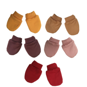 Baby Mittens Winter | Dty | 5 Pack | Mustard, Stone, Plum, Pink & Red