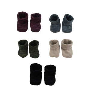 Baby Bed Socks Winter  | 5 Pack |  Purple, Blue, Olive, Stone & Black