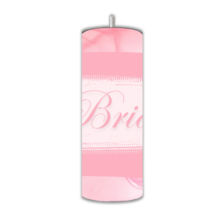 15/20 oz Skinny Tumbler with Straw and Lid - Double Wall | Pink Marble Bride