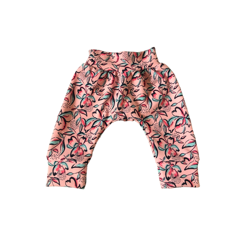 Matching | Mom & Me | Balloon Pants & Headband Set | Pink Floral Printed - Image 3