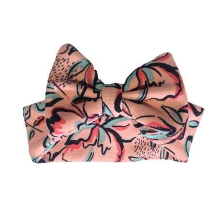 Matching | Mom & Me | Balloon Pants & Headband Set | Pink Floral Printed - Image 2