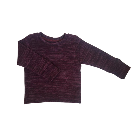 Winter Set Soft and Comfy | Balloon Pants and Long Sleeve Shirt | Plum - Image 3