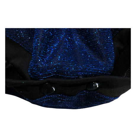 Baby | Glitter Romper One-Piece & Matching Headband | Royal blue - Image 4