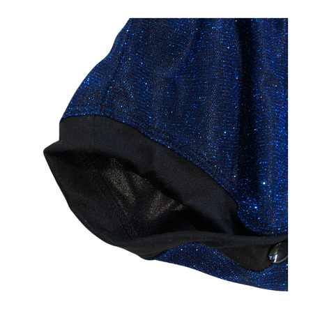 Baby | Glitter Romper One-Piece & Matching Headband | Royal blue - Image 3