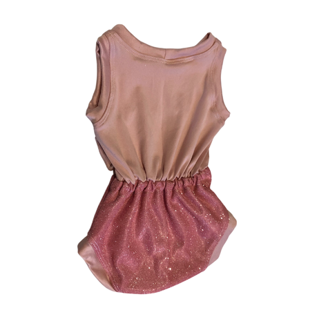 Baby | Glitter Romper One-Piece & Matching Headband | Rose Pink - Image 2