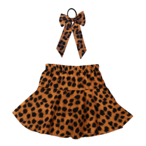 Baby | Toddler | Kids |Skort & Hairpiece | Leopard