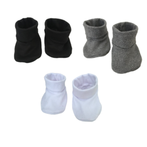 Baby Bed Socks Winter | Dty | 3 Pack | Black, Grey & White