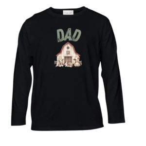 Baby & Dad -Long Sleeve Tshirt -Eng-Farmer Green