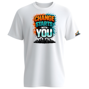 Male | Start with You Motivation Shirt | Long OR Short Sleeve | DTY Shirts | Change Vector
