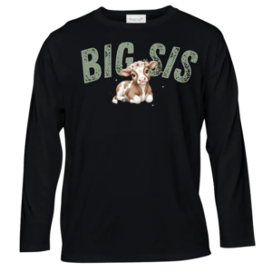 Baby| Sister Long Sleeve Tshirt | Eng|Farmer Green