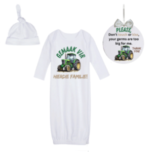 Newborn Going Home Outfit -Sleeping bag & 'No kiss sign-Boer Seun