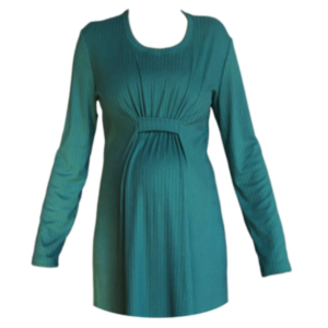 Maternity |Long Sleeve | Casual Blouse-Corporate Style |Up to 6XL| Botanic Green-Rib