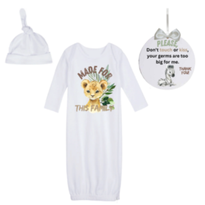 Newborn Going Home Outfit -Sleeping bag & 'No kiss sign-Wild one neutral