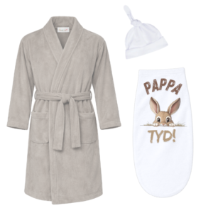 Baby & Dad |Winter Gown & Baby Swaddle Cocoon| Afr | Peek-a-Boo