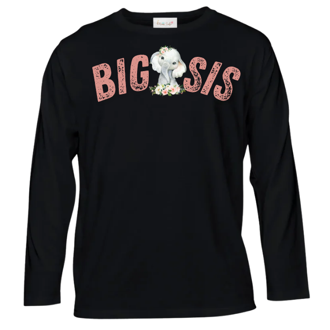 Baby| Sister Long Sleeve Tshirt |Eng|Wild One Girl