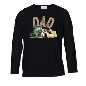 Baby & Dad |Long Sleeve Tshirt |Eng|Boer Seun