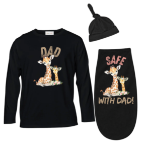 Baby & Dad |Winter Gown & Baby Swaddle Cocoon| Eng|Wild One Girl
