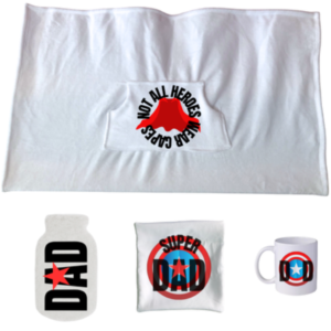 Men|Dad Gift Set | Blanket,Pillow Case,Hot Water Bottle Cover, Mug|Super dad