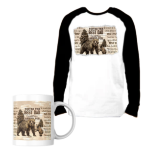 Dad Printed | Long Sleeve T-Shirt & Mug Gift Set |  You're the Best Dad