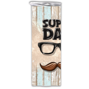 15/20 oz Skinny Tumbler with Straw and Lid | Double Wall | Super dad