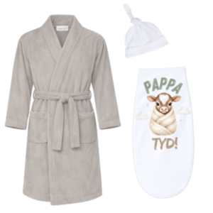 Baby & Dad |Winter Gown & Baby Swaddle Cocoon| Afr | Farmer Green