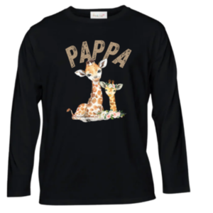 Baby & Dad |Long Sleeve Tshirt |Afr Wild One Girl
