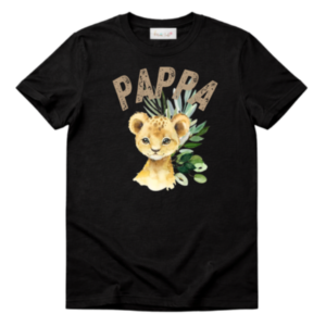 Baby & Dad |Short Sleeve Tshirt | Afr | Wild One Neutral