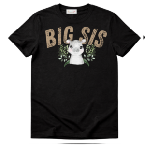 Baby| Sister Short Sleeve Tshirt | Eng  |Wild One Neutral