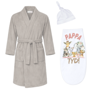 Baby & Dad |Winter Gown & Baby Swaddle Cocoon| Afr| Wild one girl