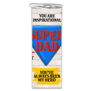 15/20 oz Skinny Tumbler with Straw and Lid | Double Wall |Super Dad