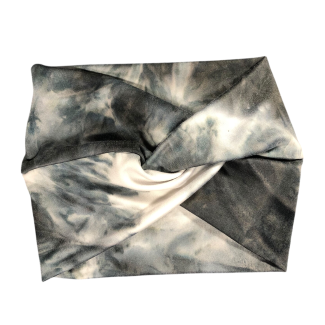Maternity & Nursing | Hospital Pajamas and Baby Cocoon Swaddle Bow set | Grey Tie Dye - Image 6