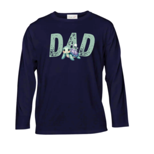 Baby & Dad | Long Sleeve T-shirt | Eng | Coral Reef
