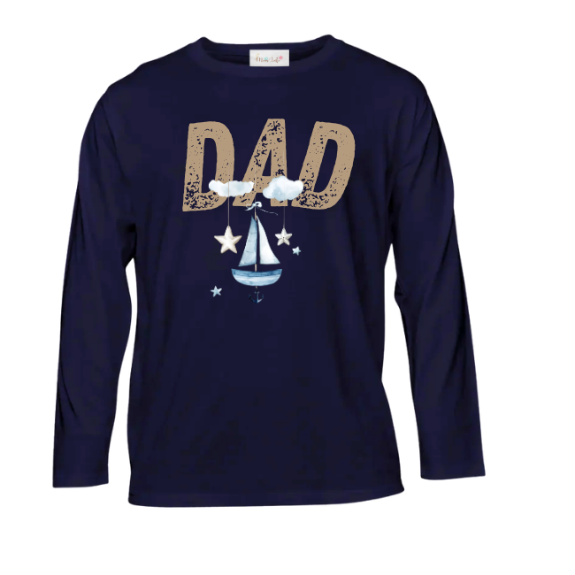 Baby & Dad | Long Sleeve T-shirt | Eng | Sailor Ocean