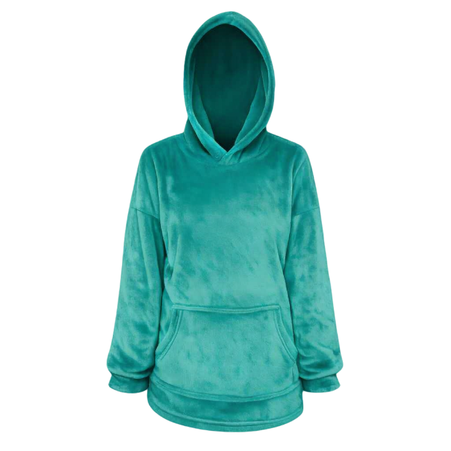 Baby | Toddler | Oversized fleece Hoodie with front pocket | Teal
