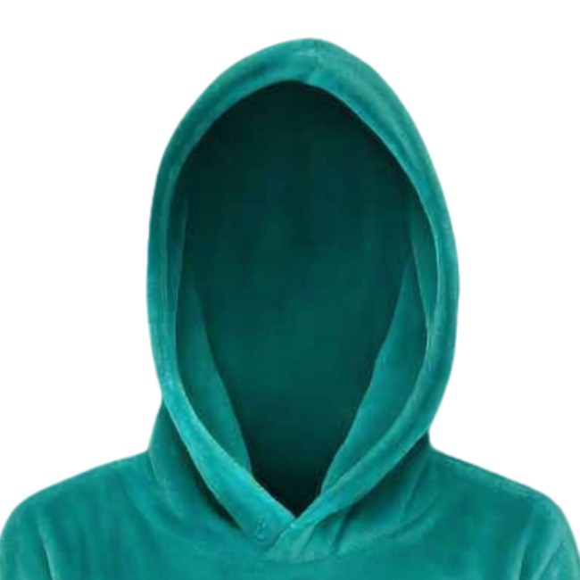 Baby | Toddler | Oversized fleece Hoodie with front pocket | Teal - Image 4