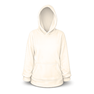 Baby | Toddler | Oversized fleece Hoodie with front pocket | Cream