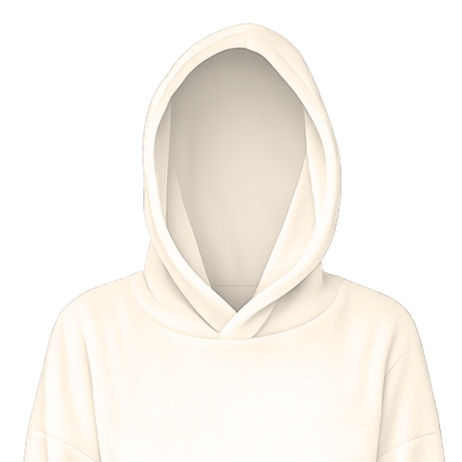 Baby | Toddler | Oversized fleece Hoodie with front pocket | Cream - Image 3