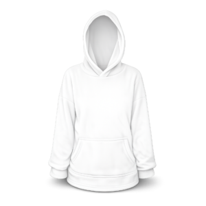 Baby | Toddler | Oversized fleece Hoodie with front pocket | White