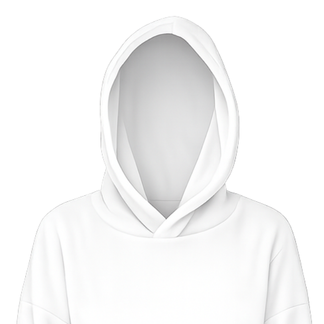 Baby | Toddler | Oversized fleece Hoodie with front pocket | White - Image 4