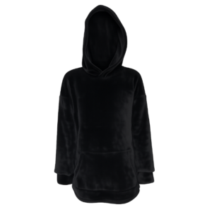 Baby | Toddler | Oversized fleece Hoodie with front pocket | Black