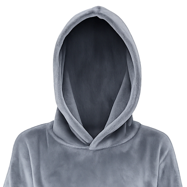 Baby | Toddler | Oversized fleece Hoodie with front pocket | Grey - Image 4