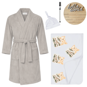 Hospital Set | Mom & Me | Winter Gown, Swaddle & Birth Ann | Stone | BABY