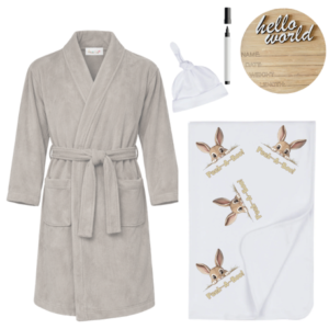 Hospital Set | Mom & Me | Winter Gown, Swaddle & Birth Ann | Stone | PEEK A BOO