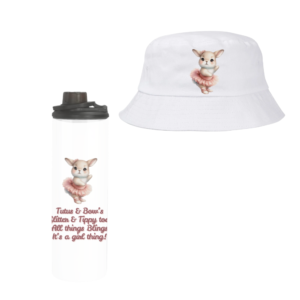 Baby | Toddler | Themed Double Walled Water Bottle & Bucket Hat | It's a girl thing