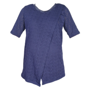Maternity & Breastfeeding Top | Short Sleeve Comfy Top | Navy