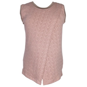 Maternity & Breastfeeding Tops | Sleeveless Comfy Top | Mauve Pink